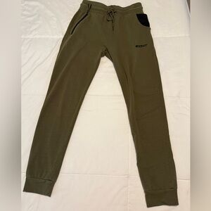 ECHT Unisex Athletic Jogger Pants Size Small Olive Green Running Training Jogger
